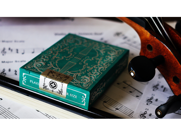 Vivaldi Allegro Playing Cards / green Deck
