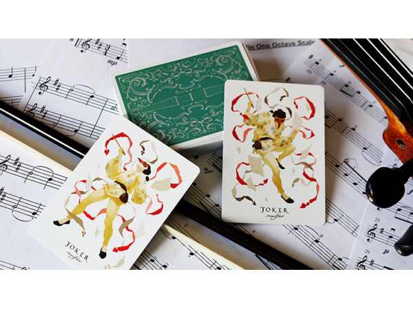 Vivaldi Allegro Playing Cards / green Deck