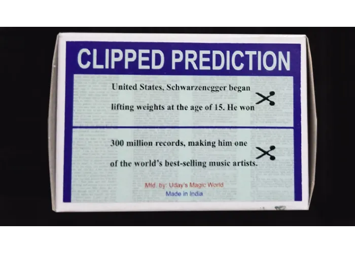 CLIPPED PREDICTION (Schwarzenegger/Elton) by Uday