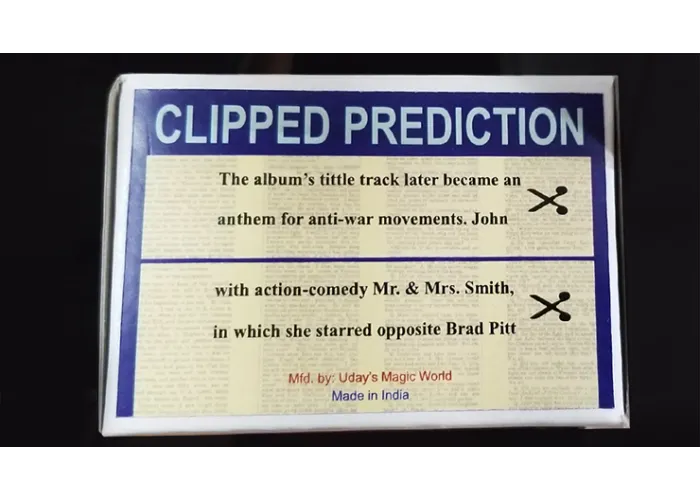 CLIPPED PREDICTION (Lennon/Brad Pit) by Uday