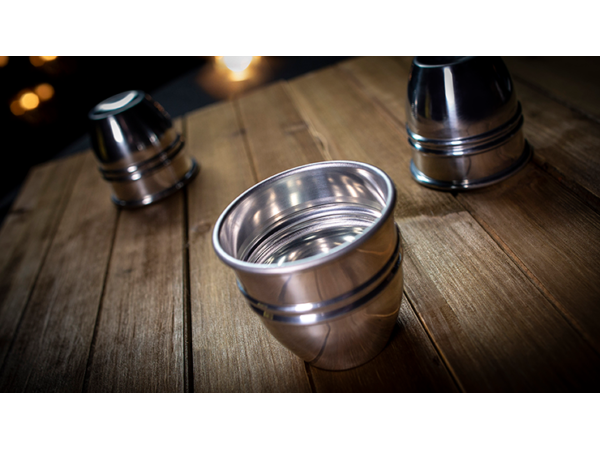 CUPS and BALLS Aluminum (Gimmicks and Instructions) by Murphy's Magic