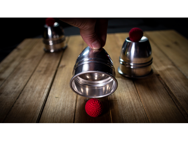 CUPS and BALLS Aluminum (Gimmicks and Instructions) by Murphy's Magic