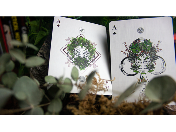 The Green Man Playing Cards (Spring)  by Jocu