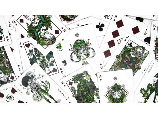 The Green Man Playing Cards (Spring)  by Jocu