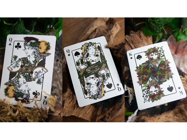 The Green Man Playing Cards (Spring)  by Jocu