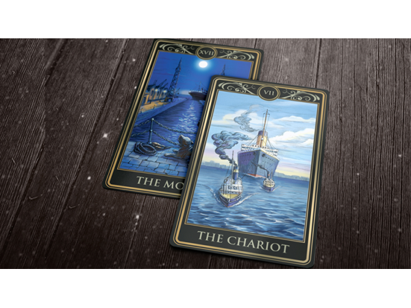 Deluxe Titanic Tarot Cards (Wood Box and Boarding Pass)