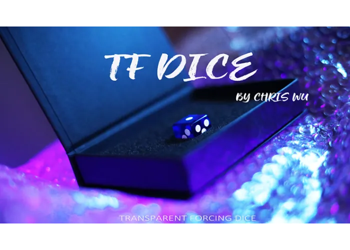 TF DICE (Transparent Forcing Dice) BLUE by Chris Wu