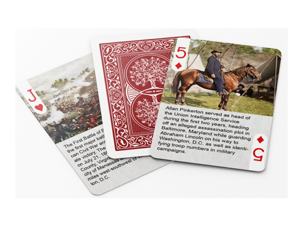 History Of American Civil War Playing Cards