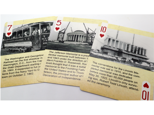 History Of Washington DC Playing Cards