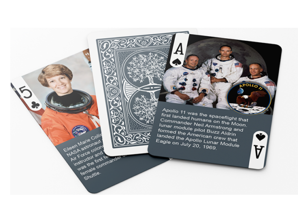 History Of Space Race Playing Cards