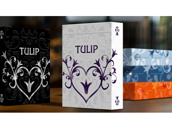 Purple Tulip Playing Cards Dutch Card House Company