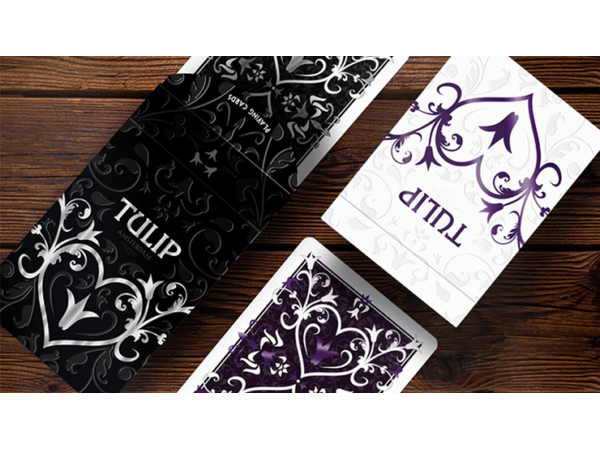 Purple Tulip Playing Cards Dutch Card House Company