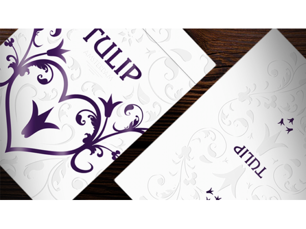 Purple Tulip Playing Cards Dutch Card House Company
