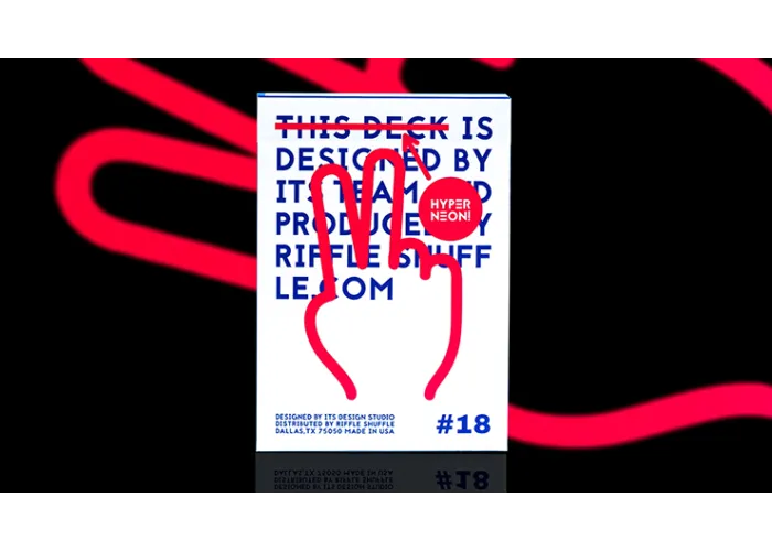 HYPER NEON Playing Cards by Riffle Shuffle