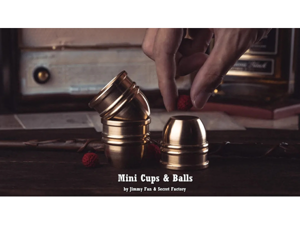 Mini Cups and Balls (Brass) by Secret Factory