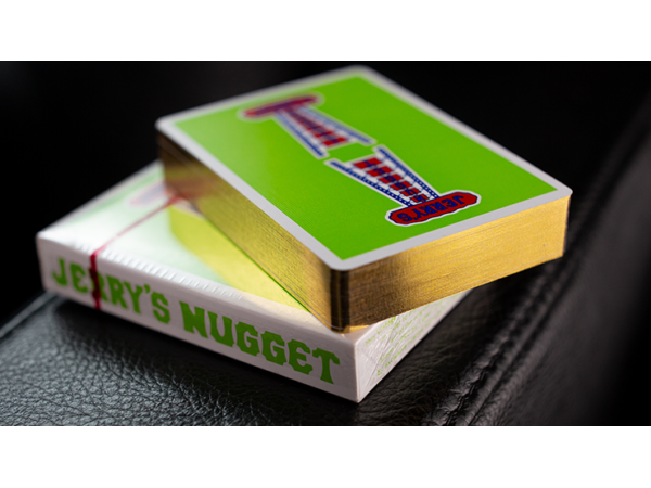 Gilded Vintage Feel Jerry's Nuggets (Green) Playing Cards