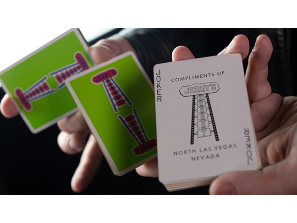 Gilded Vintage Feel Jerry's Nuggets (Green) Playing Cards