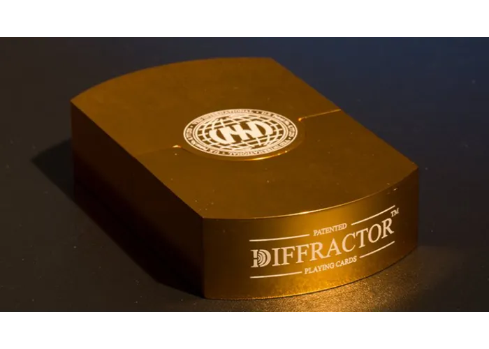 Vegas Diffractor Gold (Metal) Playing Cards