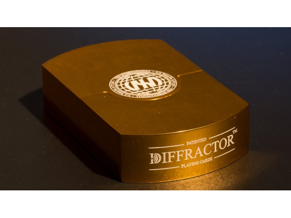 Vegas Diffractor Gold (Metal) Playing Cards