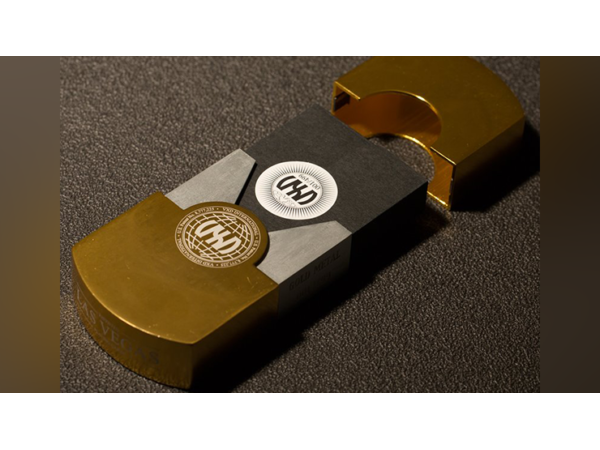 Vegas Diffractor Gold (Metal) Playing Cards