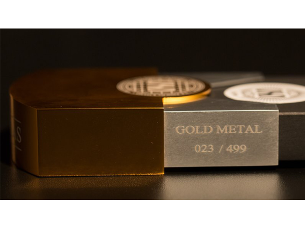 Vegas Diffractor Gold (Metal) Playing Cards