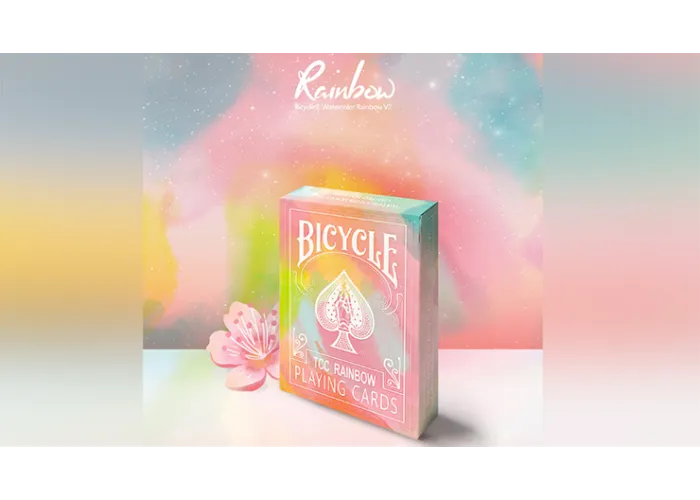 Bicycle Rainbow (Peach) Playing Cards by TCC