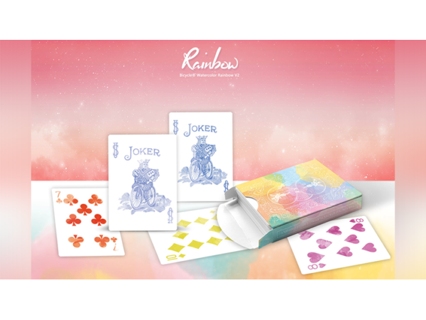 Bicycle Rainbow (Peach) Playing Cards by TCC