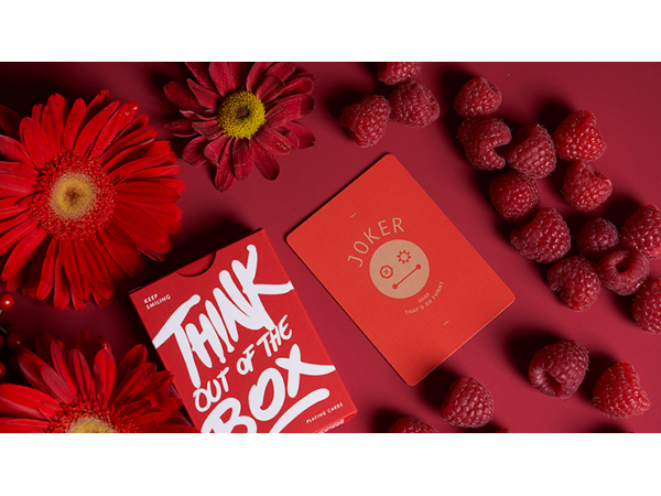 Keep Smiling Red V2 Playing Cards by Bocopo