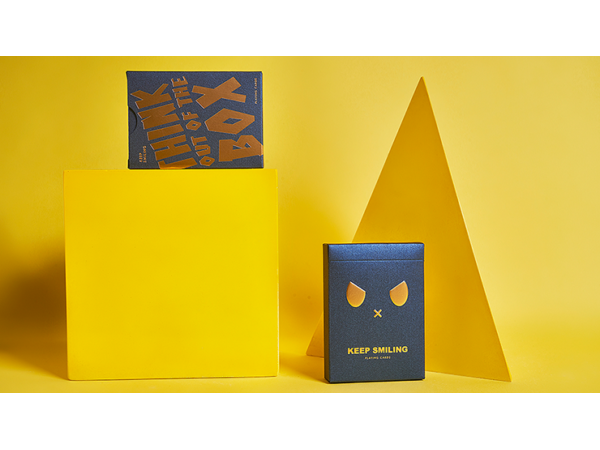 Keep Smiling Blue V2 Playing Cards by Bocopo