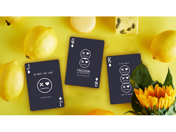 Keep Smiling Blue V2 Playing Cards by Bocopo
