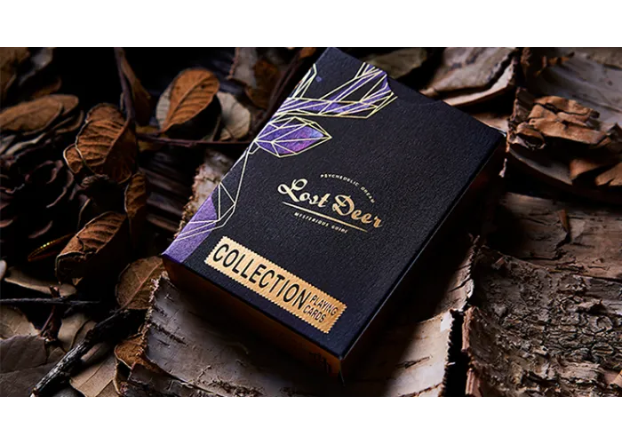 Lost Deer Black Edition Playing Cards by BOCOPO
