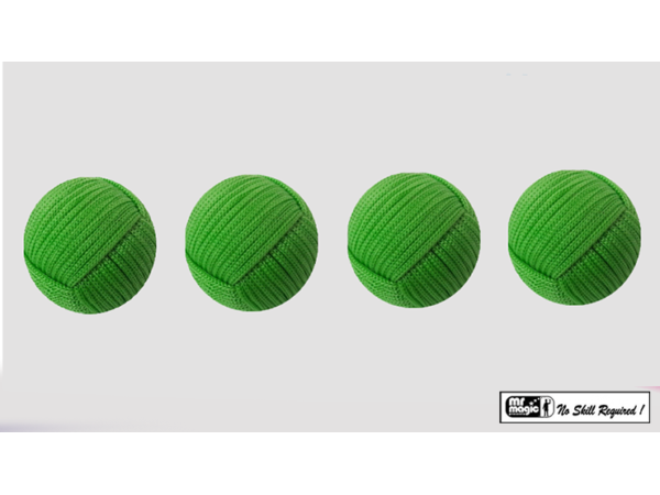 Rope Balls 1 inch / Set of 4 (Green) by Mr. Magic - Trick