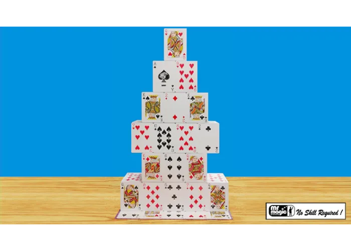 RISING CARD CASTLE by Mr. Magic - Trick