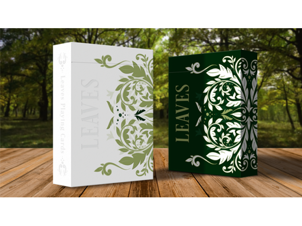 Leaves Collector's (White) Playing Cards by Card House Company