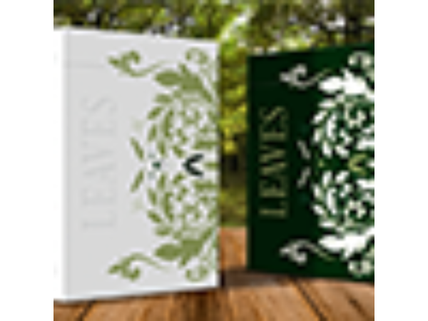Leaves Collector's (White) Playing Cards by Card House Company