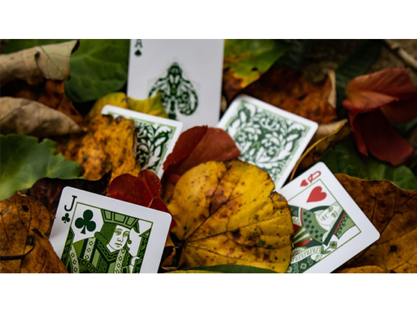 Leaves Collector's (White) Playing Cards by Card House Company
