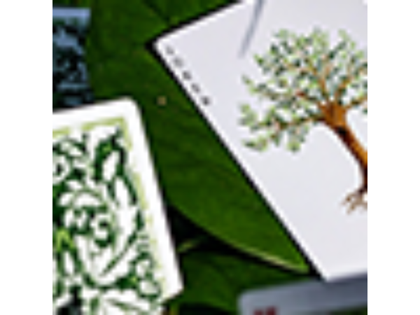 Leaves Collector's (White) Playing Cards by Card House Company