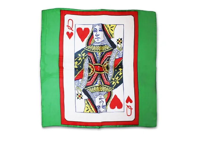 Sitta Card Silk - Green - 45 cm (18 ) - Queen of Hearts