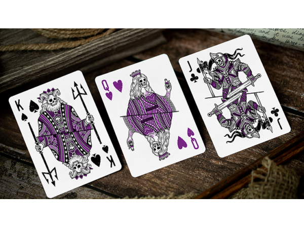 666 Purple Playing Cards by Riffle Shuffle