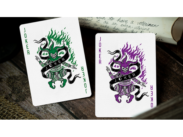 666 Purple Playing Cards by Riffle Shuffle
