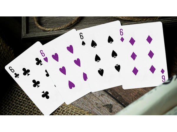 666 Purple Playing Cards by Riffle Shuffle