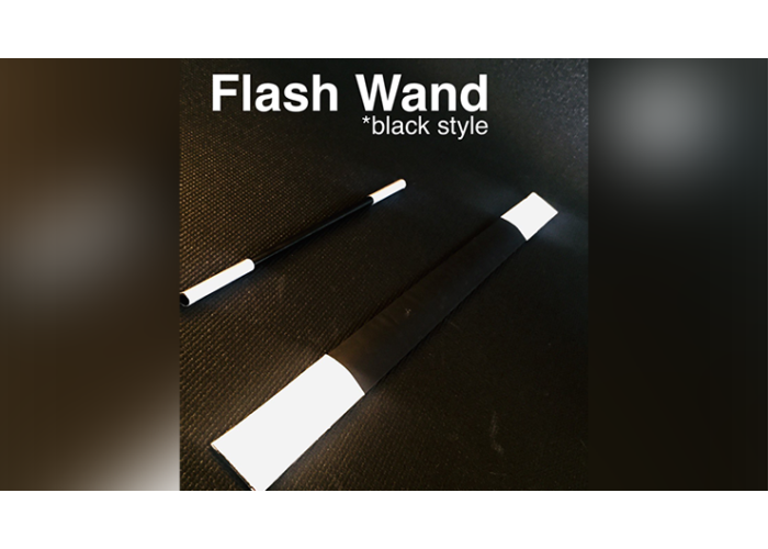 FLASH WAND (BLACK) by Victor Voitko (Gimmick and Online Instructions)