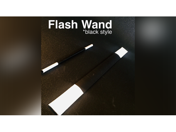 FLASH WAND (BLACK) by Victor Voitko (Gimmick and Online Instructions)