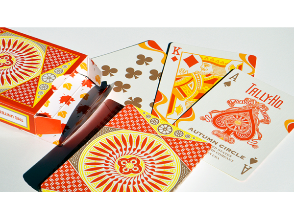 Tally-Ho Autumn Circle Back Playing Cards