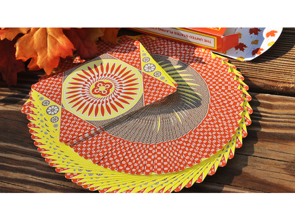 Tally-Ho Autumn Circle Back Playing Cards