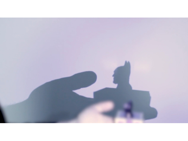 Shadow Art (Bat Man) by Mathieu Bich