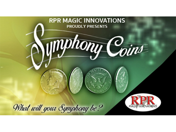 Symphony Coins (US Kennedy Half Dollar) Gimmicks and Online Instructions by RPR Magic Innovations