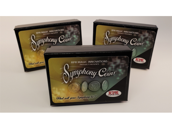 Symphony Coins (US Kennedy Half Dollar) Gimmicks and Online Instructions by RPR Magic Innovations
