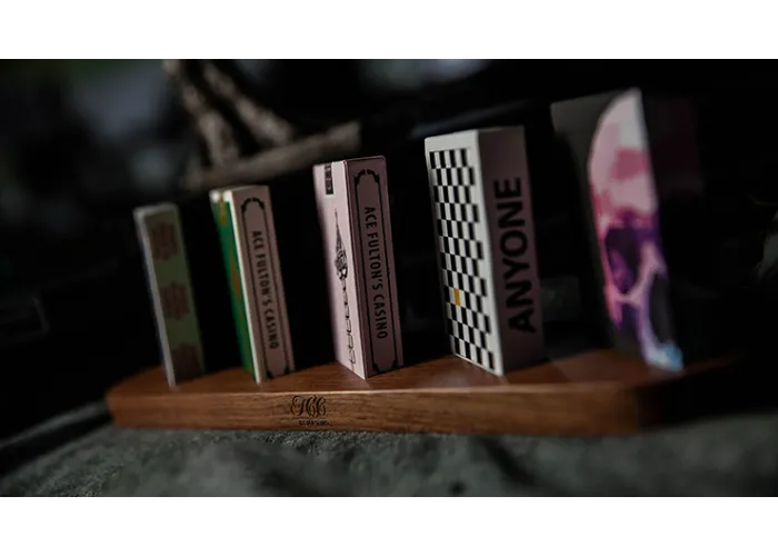 Wooden Sideways Playing Card Display Batten (Five Decks) by TCC