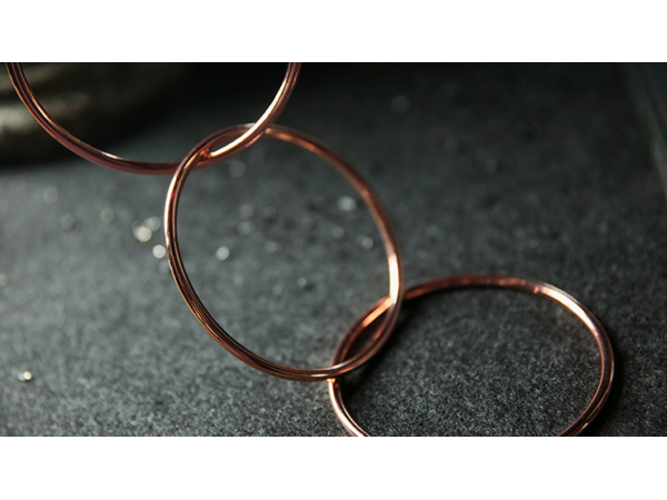 4" Linking Rings (Rose) by TCC